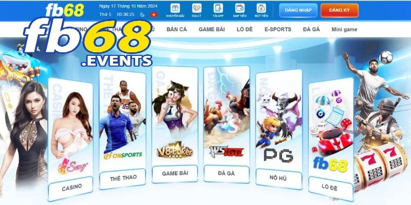 TRANG CHỦ 32 Giao diện của trang web được đầu tư khủng, siêu đặc sắc và thu hút ánh nhìn
